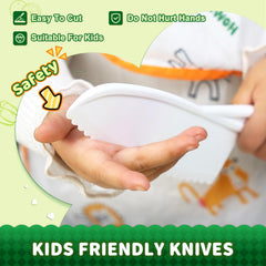 Yeeammk kid cutting boards pair for safe food prep and cleanups.