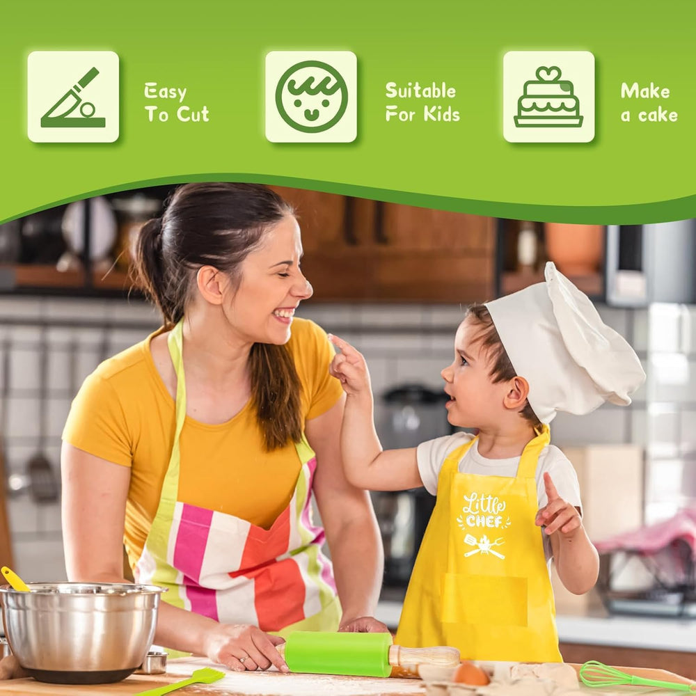Yeeammk kids cutting boards duo pack provides stable prep surfaces for little chefs