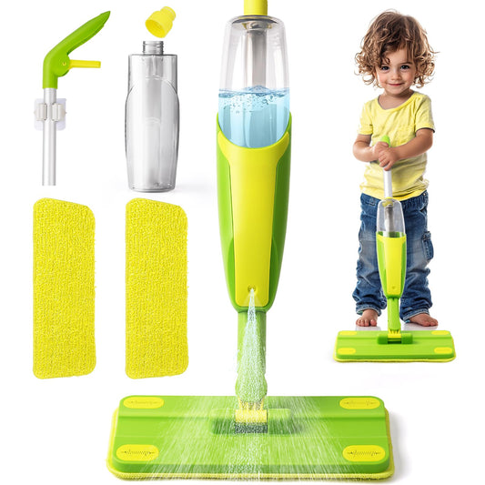Yeeammk toddler spray mop mini size designed for tiny hands and independence.