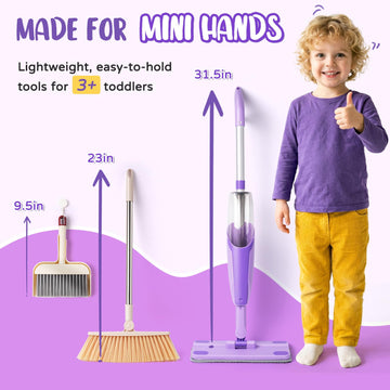 Yeeammk toy spray action mop that really sprays water for realistic play
