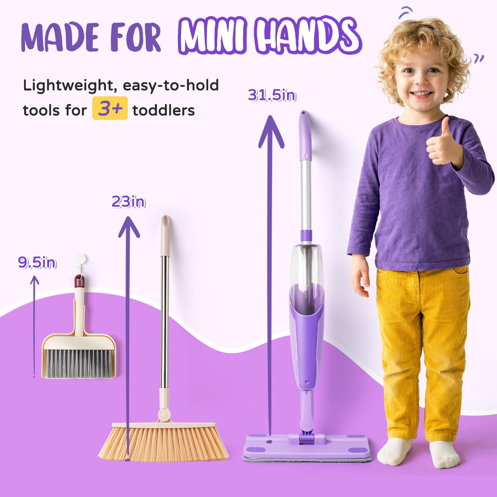 Yeeammk toy spray action mop that really sprays water for realistic play