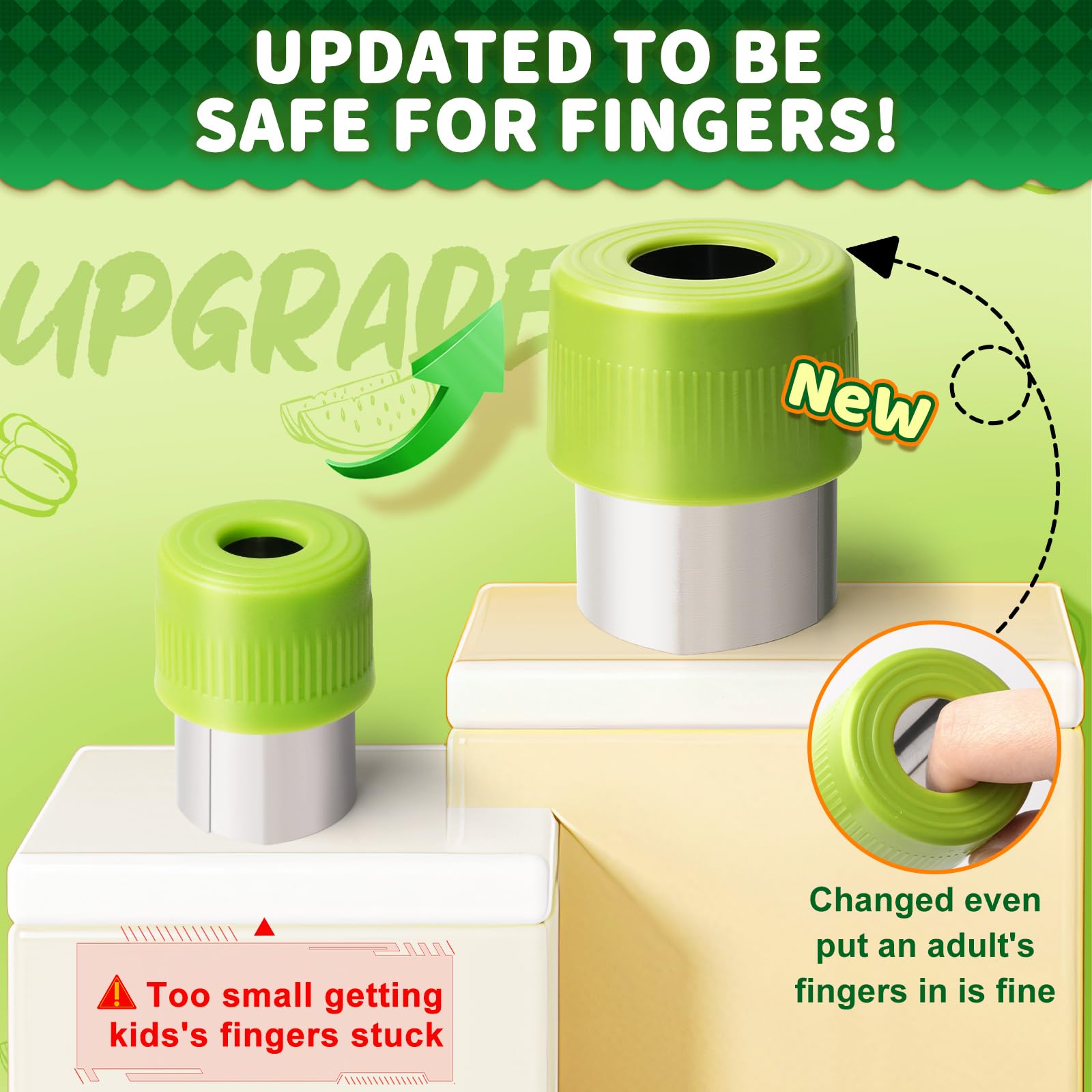 Yeeammk Y-peeler designed for little hands and steady peeling.