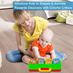 Durable plastic with easy-carry handle for on-the-go play