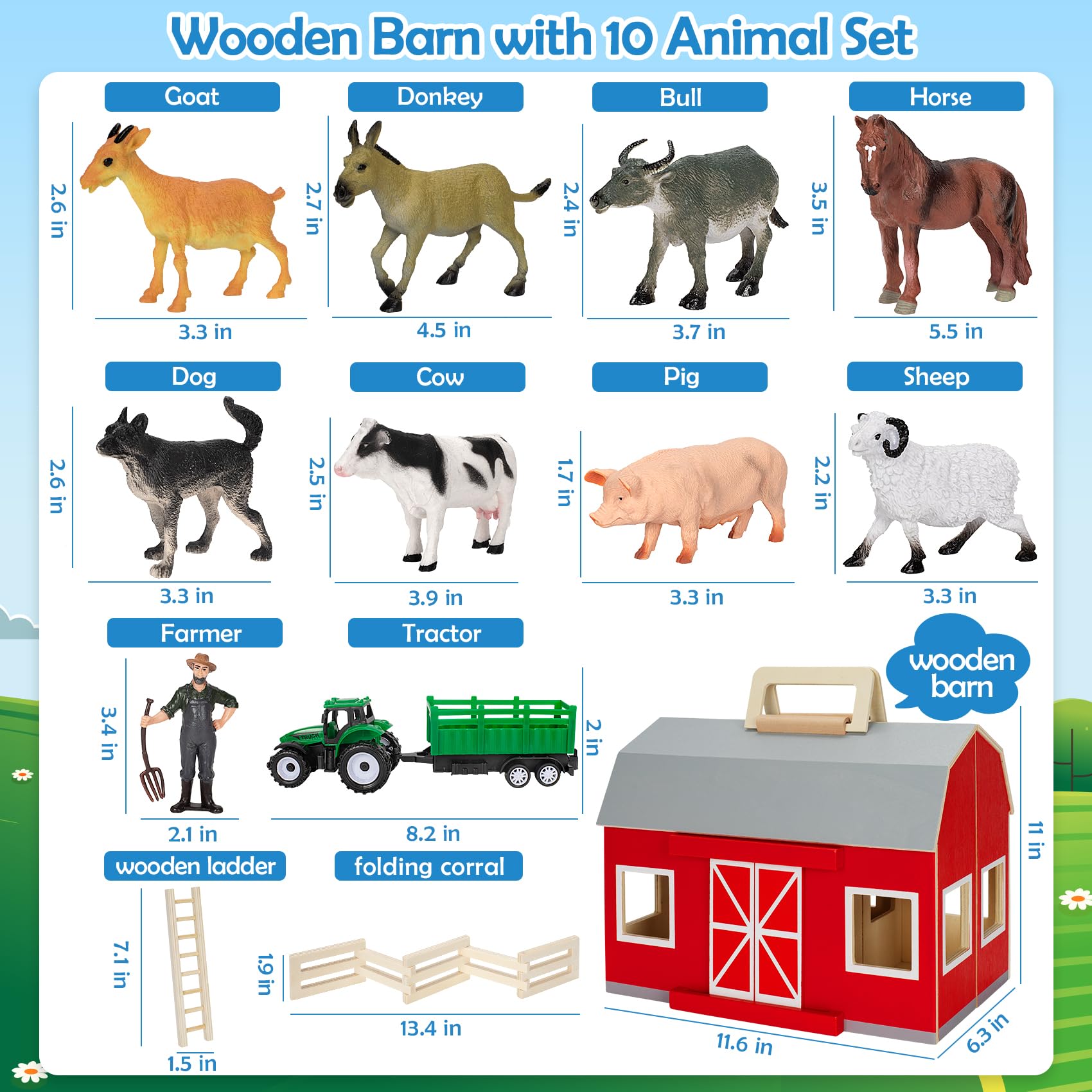 YEEBAY farm toys support screen-free learning and family interaction.