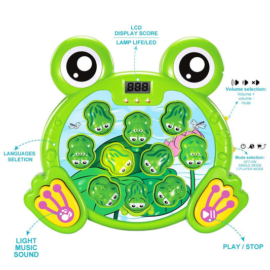 Yeebay Whack A Frog kids playing together promotes cooperative play.