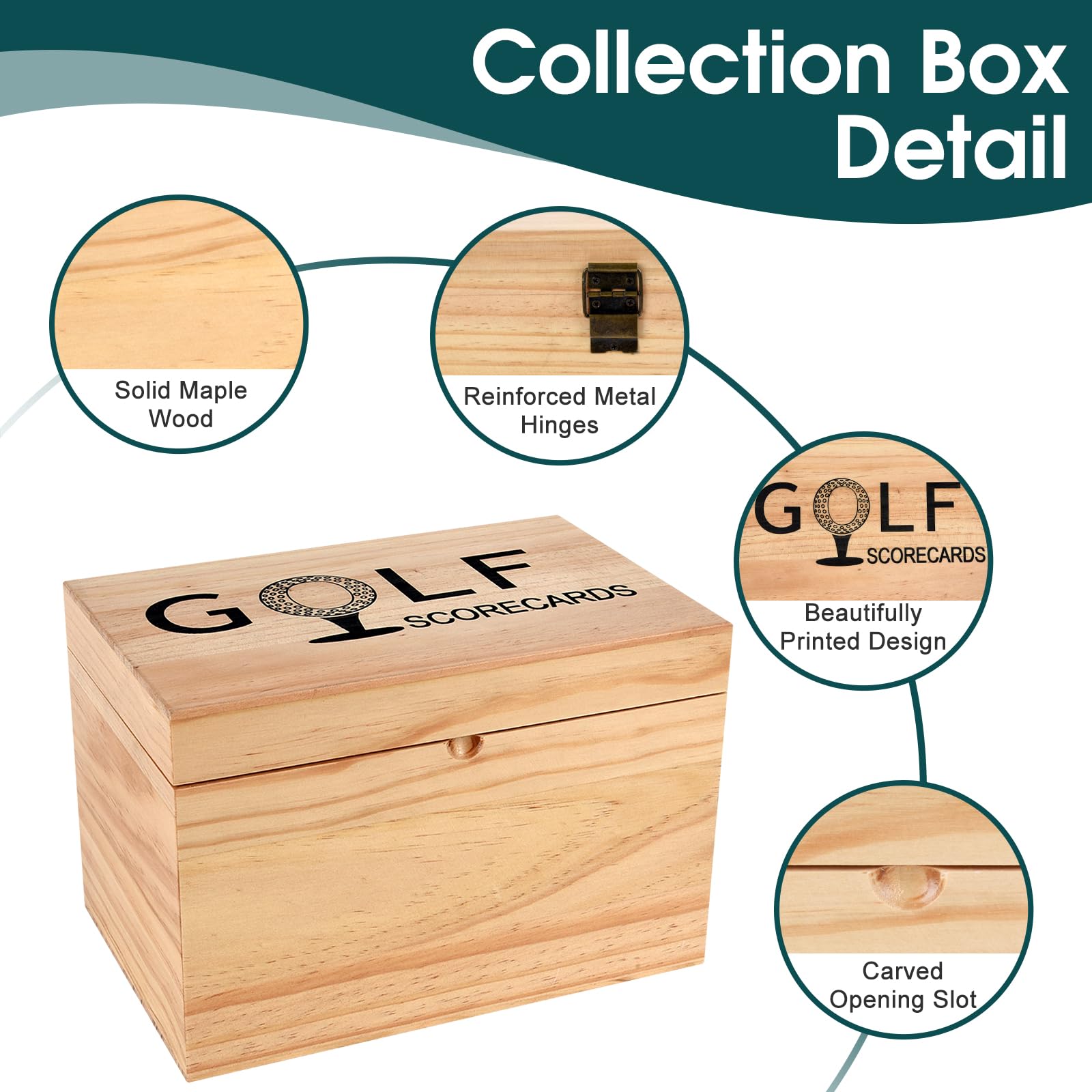 YeeBeny scorecard box lid hinge ensures smooth access