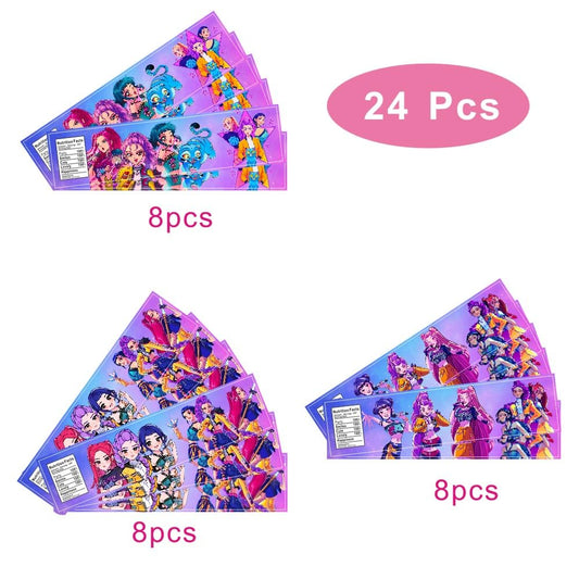 YEEFIGRO Demon Hunters labels fit most bottles, waterproof and party-ready.