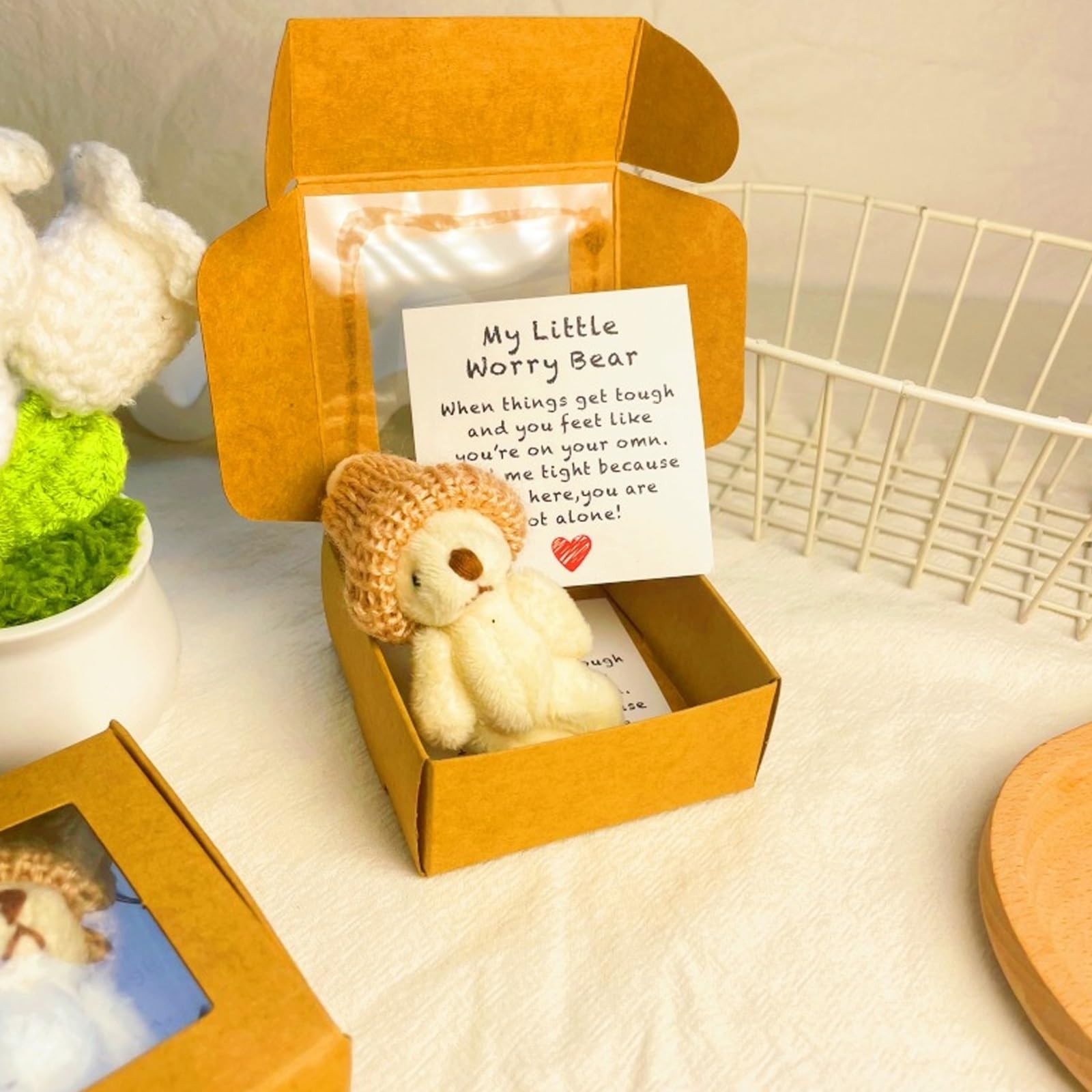 Yeesam keepsake bear in box pink creates lasting memories