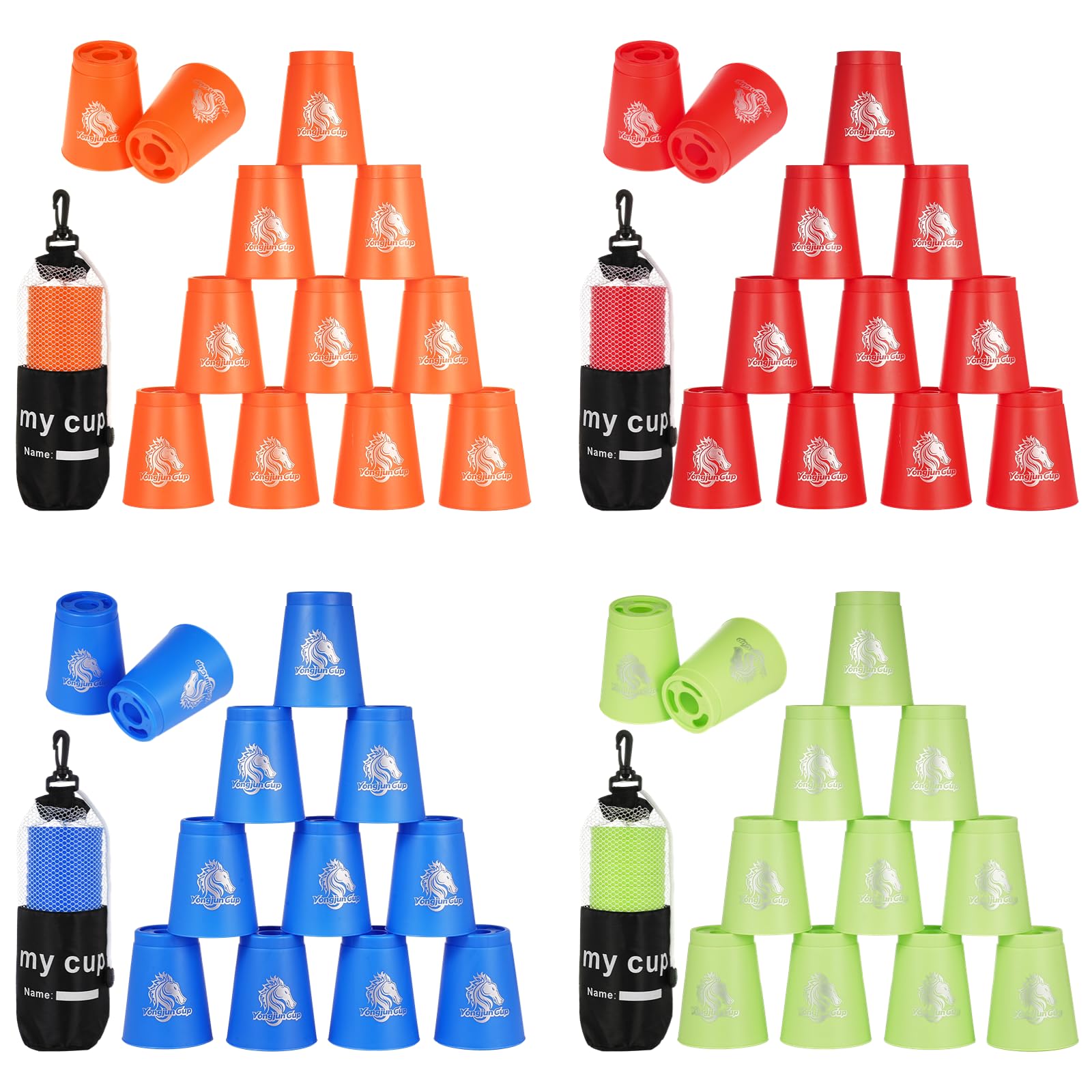 Yeesport 48-cup stack set for family fun and practice.