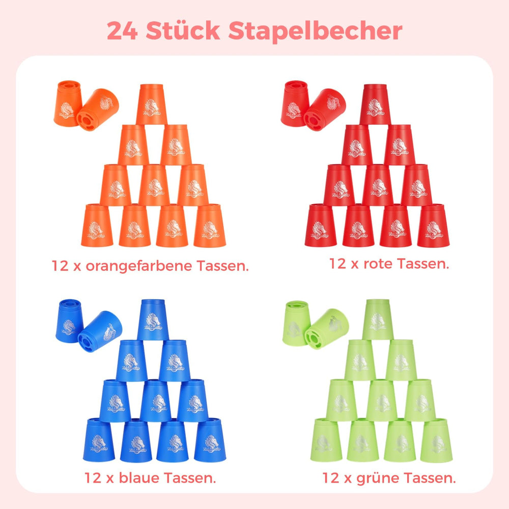 Yeesport stacking cups set suits family challenges and friendly competitions.