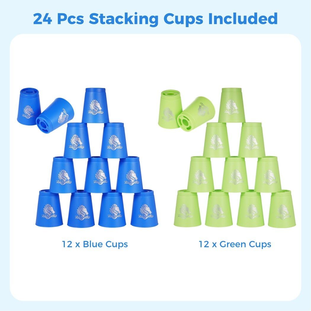 yeesport sport stacking set ideal for kids and adults to improve focus
