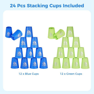 yeesport sport stacking set ideal for kids and adults to improve focus