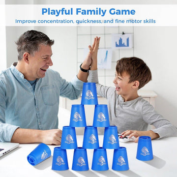yeesport cups with inner ribs for smoother stacking and fast play