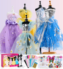 YEETIN kit with five mannequins ready for creative outfit design and sewing practice.