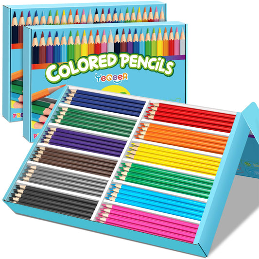YEGEER 576-count colored pencils bulk set for classrooms and projects.