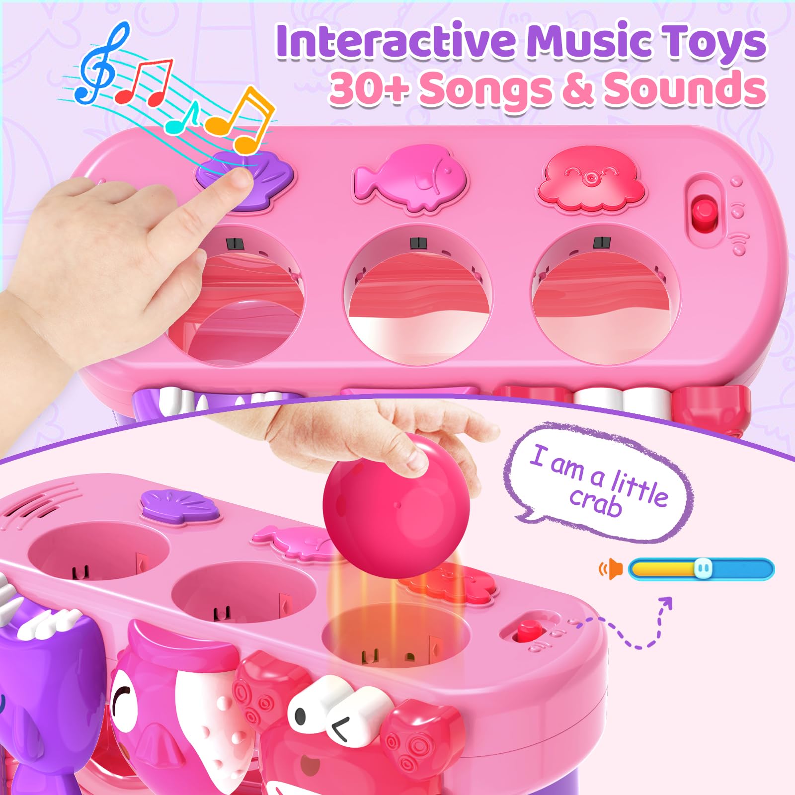YEGEER color-matching balls encourage recognition and fine motor skills during play.