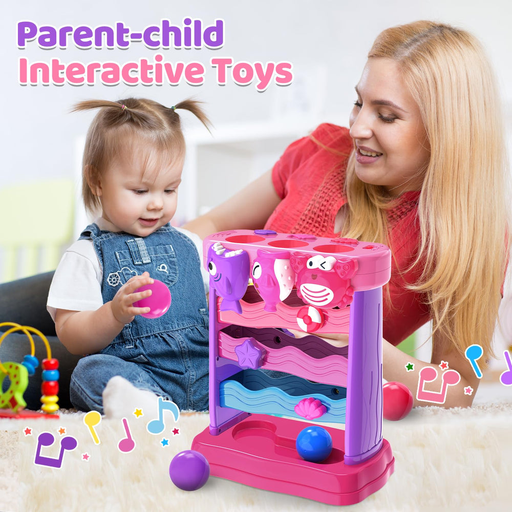 YEGEER Montessori-inspired toy encourages sensory exploration through music and feeding play.