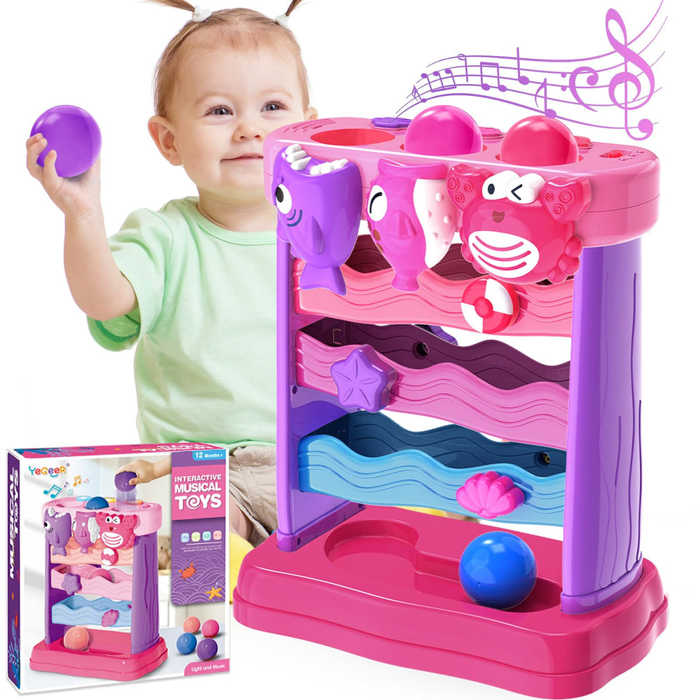 YEGEER ocean-themed musical toy feeding mode boosts auditory play and color recognition.