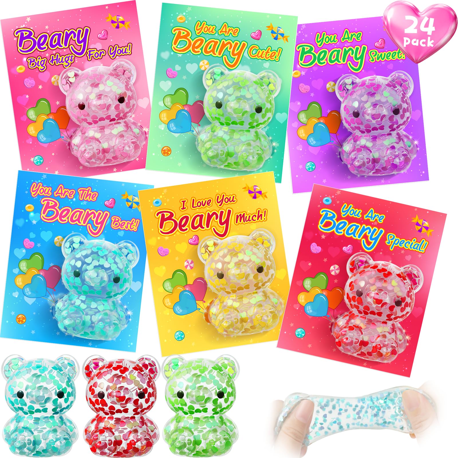 YEGEER valentines party favors ready for gifts and classroom exchanges.