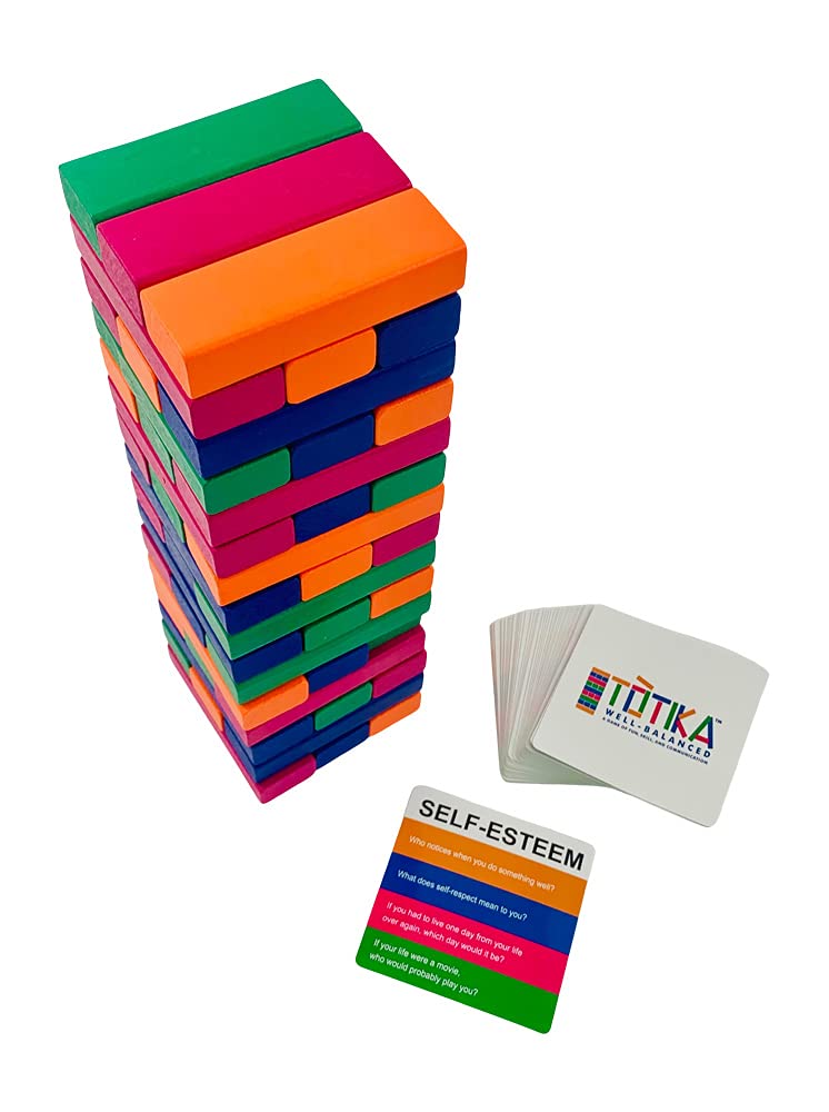 YEHUA! Totika blocks stacked for a group session with visible colors and structure.