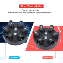 YEIBOBO Shock Roulette: mode button for customizable player counts and pace.