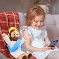 Yelakey Jesus plush ideal as Easter basket stuffer or quiet prayer companion