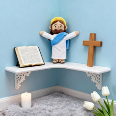 Yelakey Jesus plush is surface washable for easy care