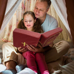 Yelakey Bible Pillow hugging size ideal for gifts.