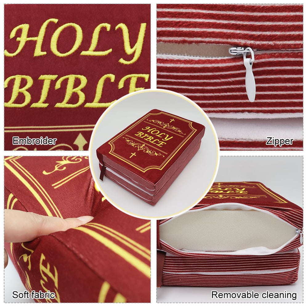 Yelakey Bible Pillow zipper cover for easy cleaning.