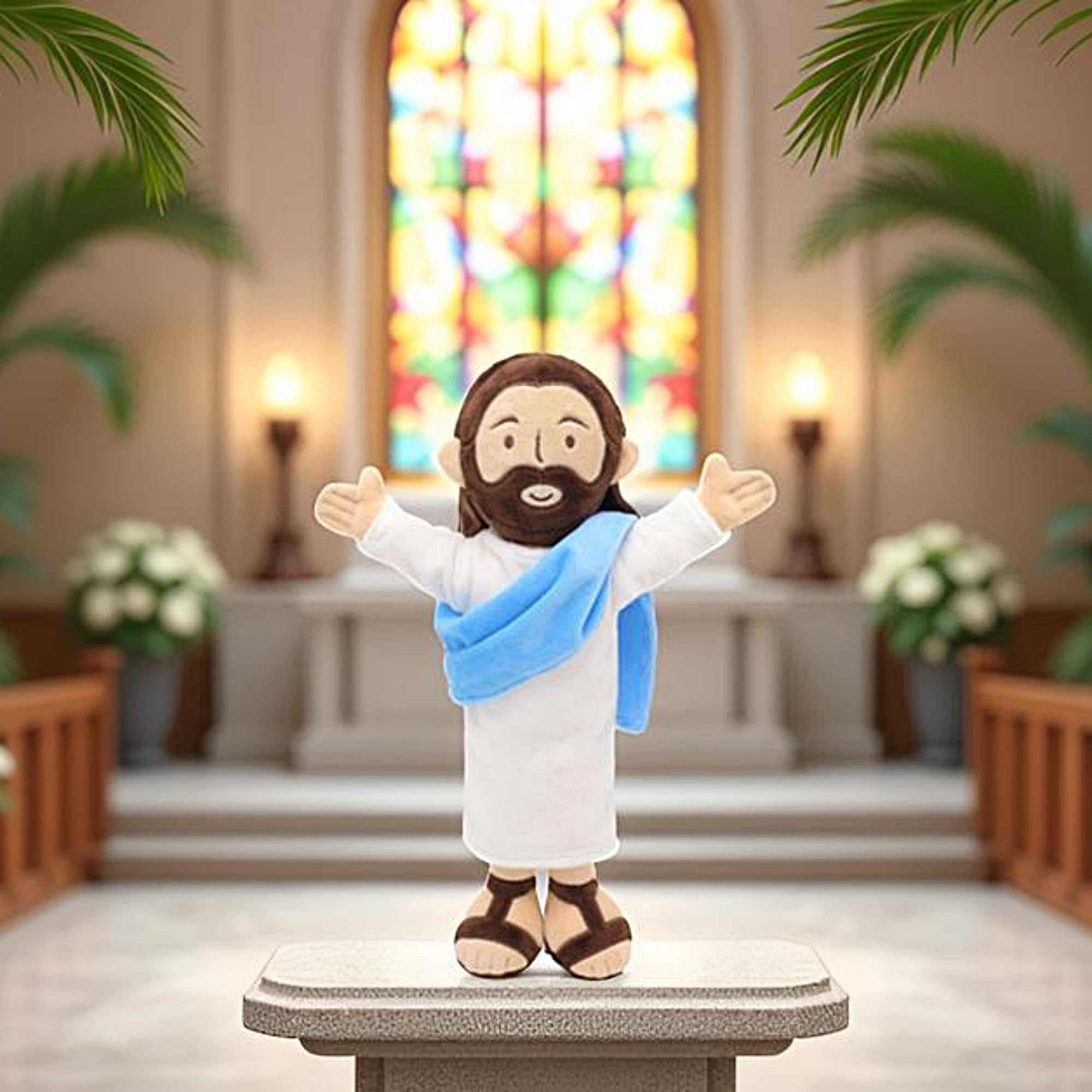 Yelakey Jesus plush as decorative home décor for living spaces