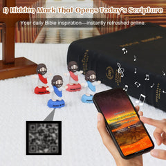 Yelakey Jesus loves you base text engraved on each figurine.