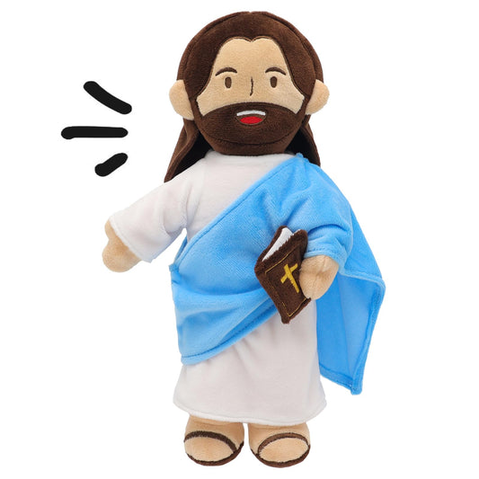 Yelakey Jesus plush speaks 20 verses for bedtime guidance