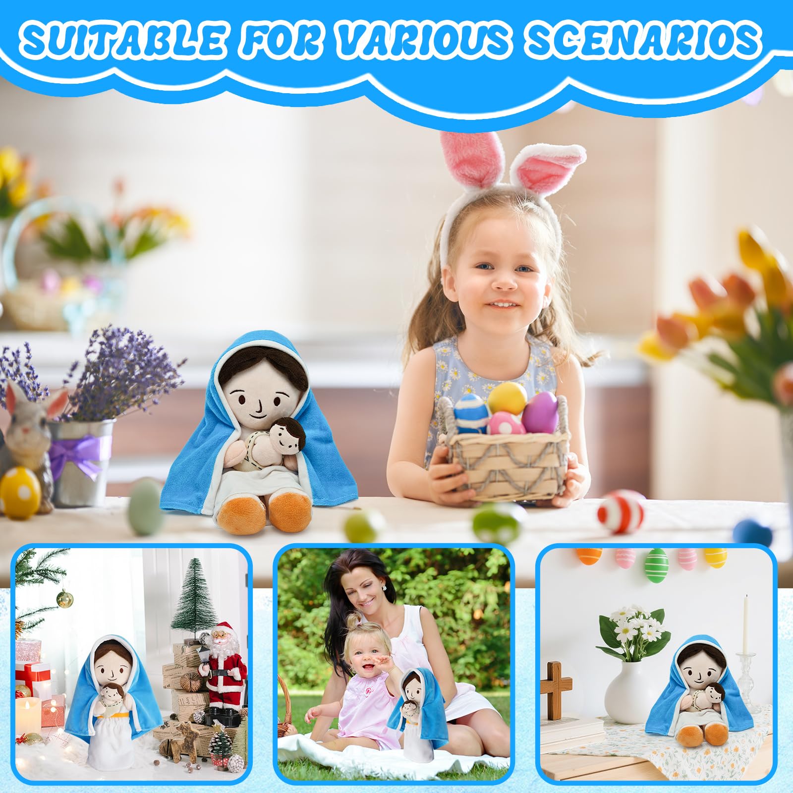 Yelakey Jesus plush doll makes a thoughtful baptism gift for children