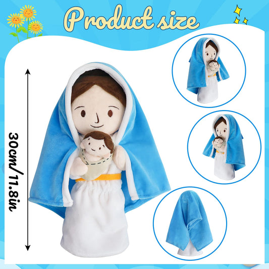Yelakey Jesus plush doll in a cuddle pose ideal for cozy snuggles
