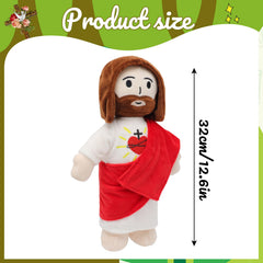 Yelakey Jesus plush close-up shows soft fabric and safe filling.