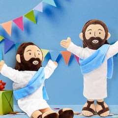 Yelakey machine-washable Jesus plush for easy care