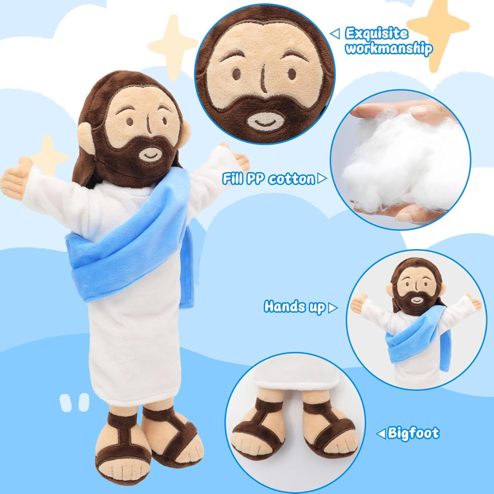 Yelakey Jesus plush with praying hands invites calm reflection
