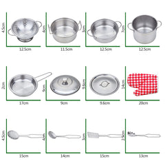 Yellora Lids on the pots mimic real cookware for authentic pretend play sessions.