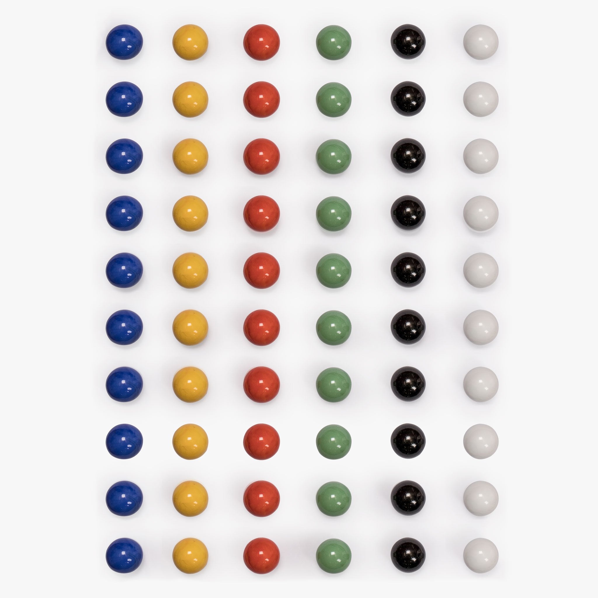 Yellow Mountain Imports marbles in black 16mm, durable for repeated rounds and classroom use.