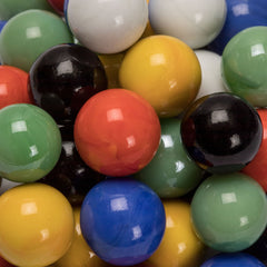 Yellow Mountain Imports marbles in red 16mm, bold accents for fast-paced rounds and friendly competition.
