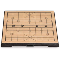 Yellow Mountain Imports 32-piece set stored neatly inside the board.