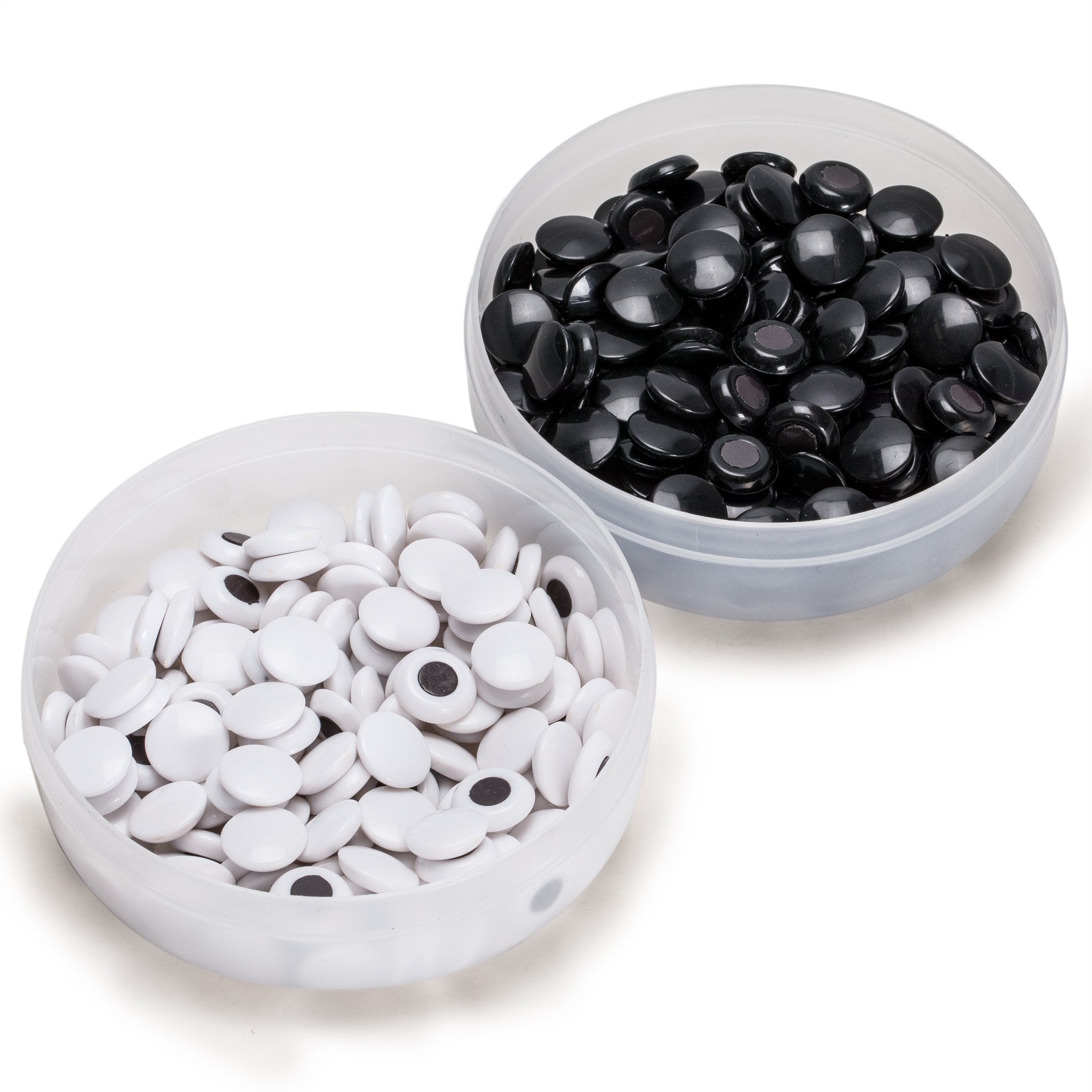 Yellow Mountain Imports Go stones black, size 6x17mm for precise moves.