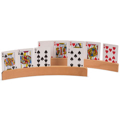 Yellow Mountain Imports Panorama curved wooden holder reduces grip strain for easier gameplay