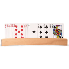 Yellow Mountain Imports Panorama side-profile wooden holder cradles cards neatly