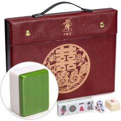 Yellow Mountain Imports Rouge Heritage tiles close-up with durable engraved detailing for long-lasting play