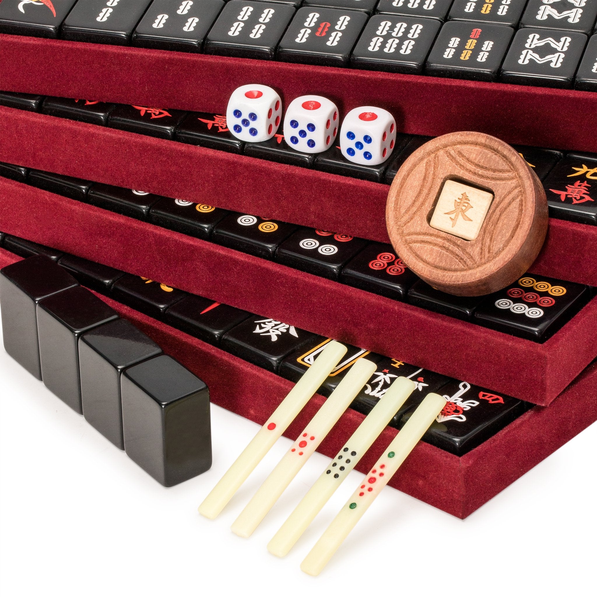 Yellow Mountain Imports three dice arranged for randomized draws