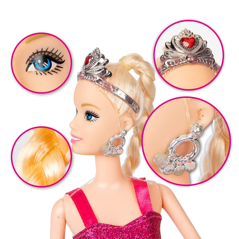 Yellow River Princess Mermaid Playset three-inch-mermaid figure joins tiny storytelling moments.