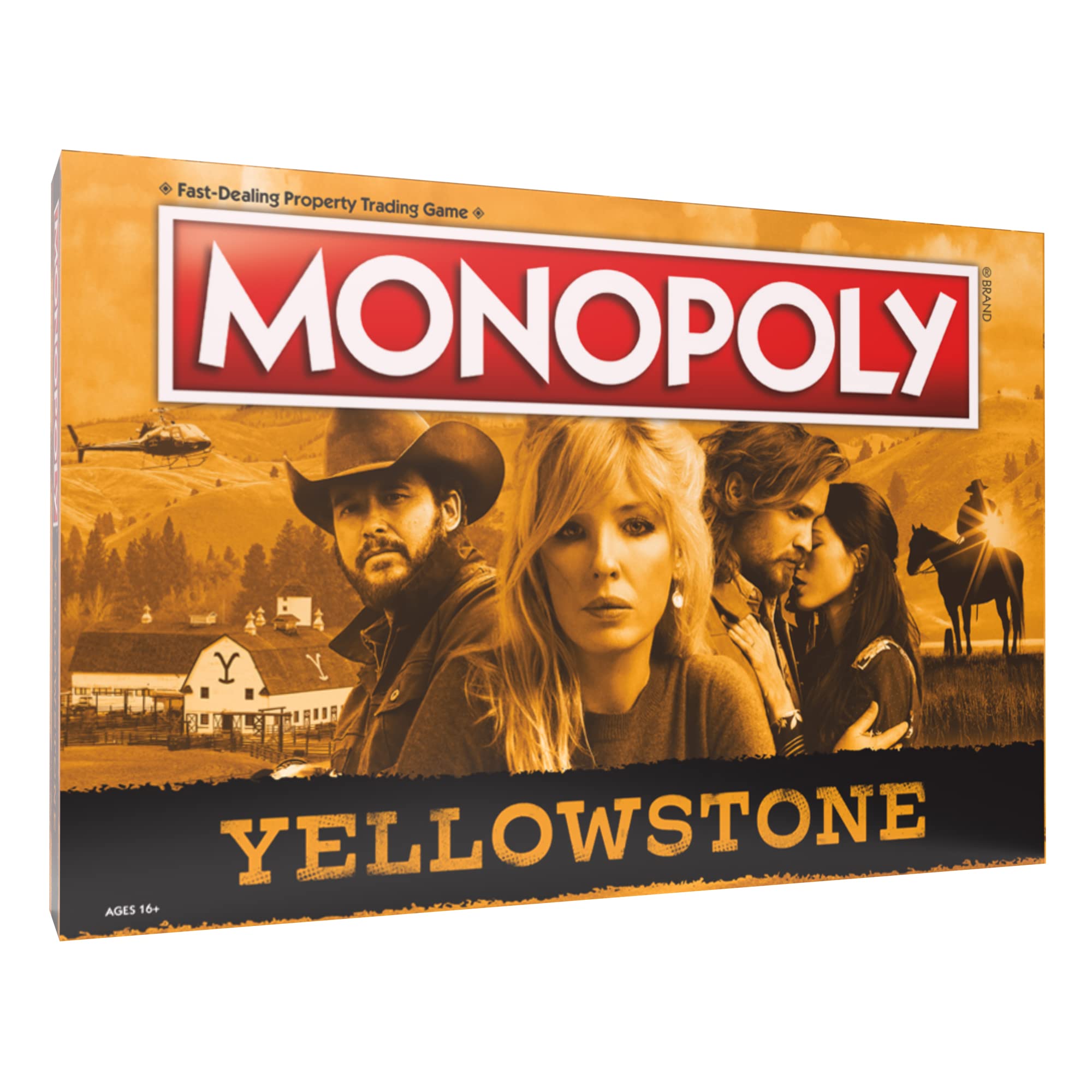Yellowstone Monopoly board presents iconic locations for strategic play and family fun