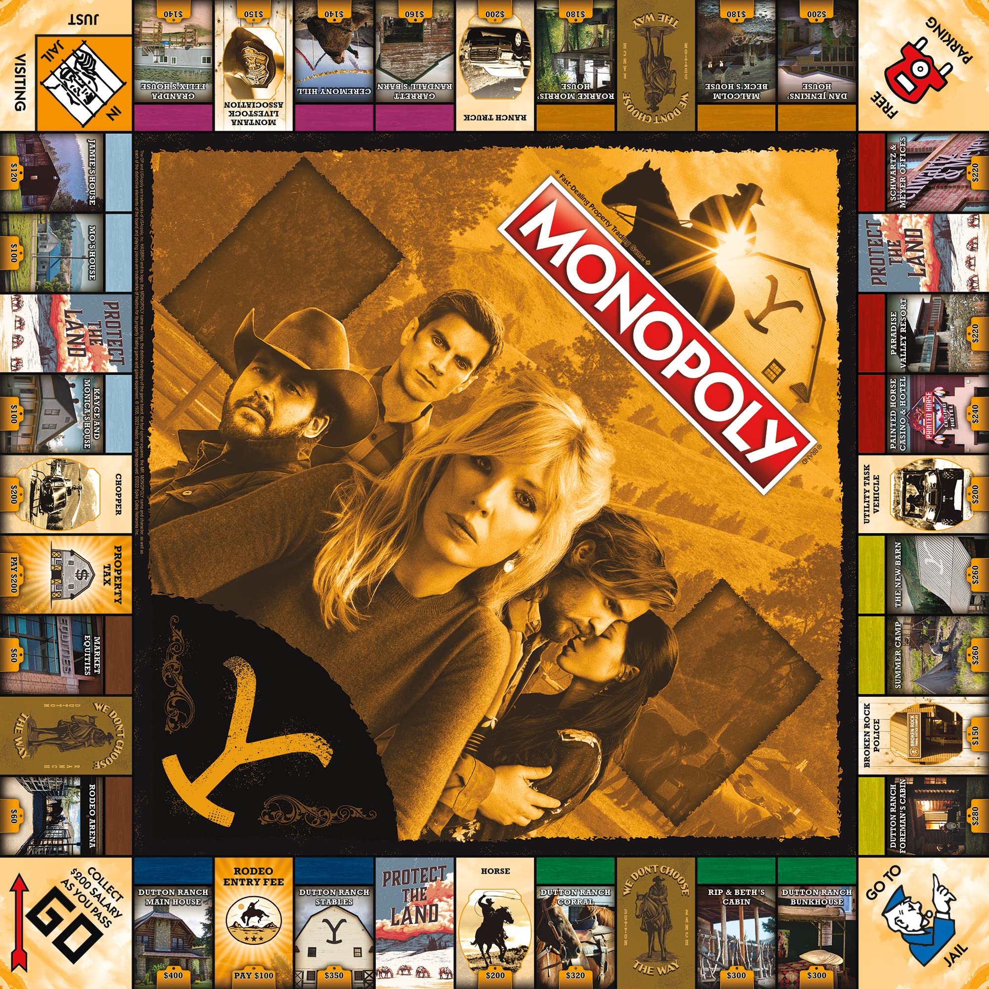 Yellowstone Monopoly includes two dice for faster, engaging property trading