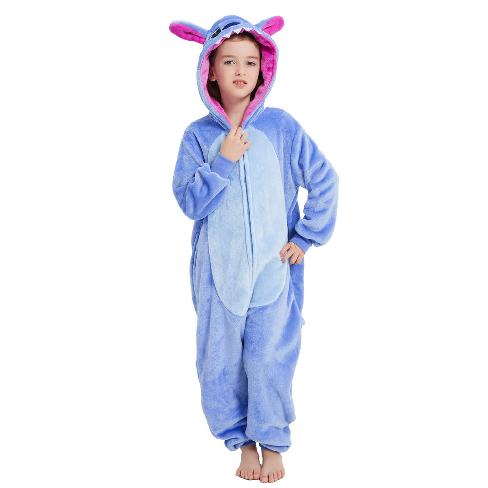Yemnut Stitch kids onesie back zipper for quick dressing and cozy warmth.